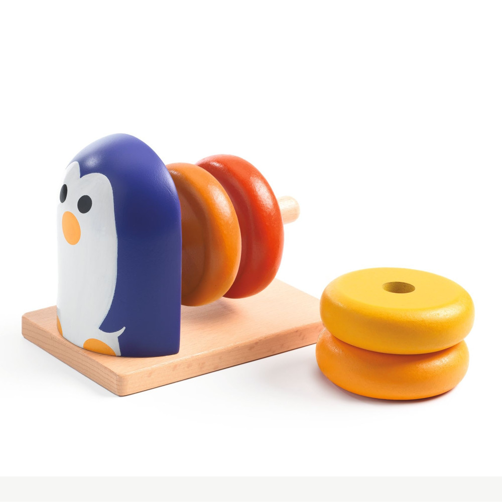 Djeco formabeillesztő - Pingvin 4 kerékkel